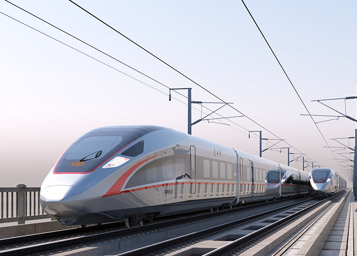 Stator a jadro rotora motora železničnej dopravy