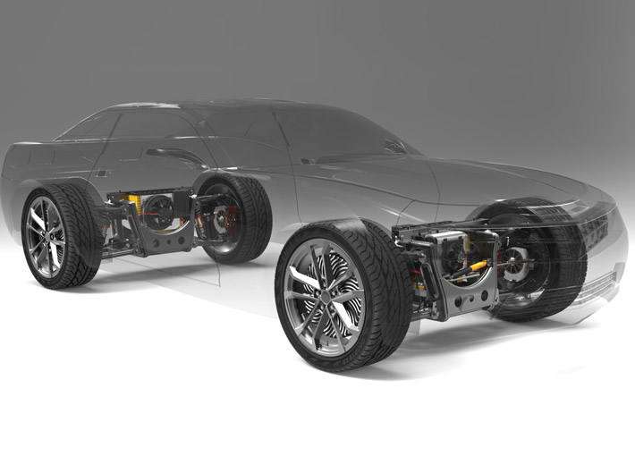 Stator a jadro rotora poháňaného motora elektrického vozidla